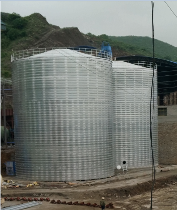 青羊粮食钢板仓的安装全过程不用热焊接